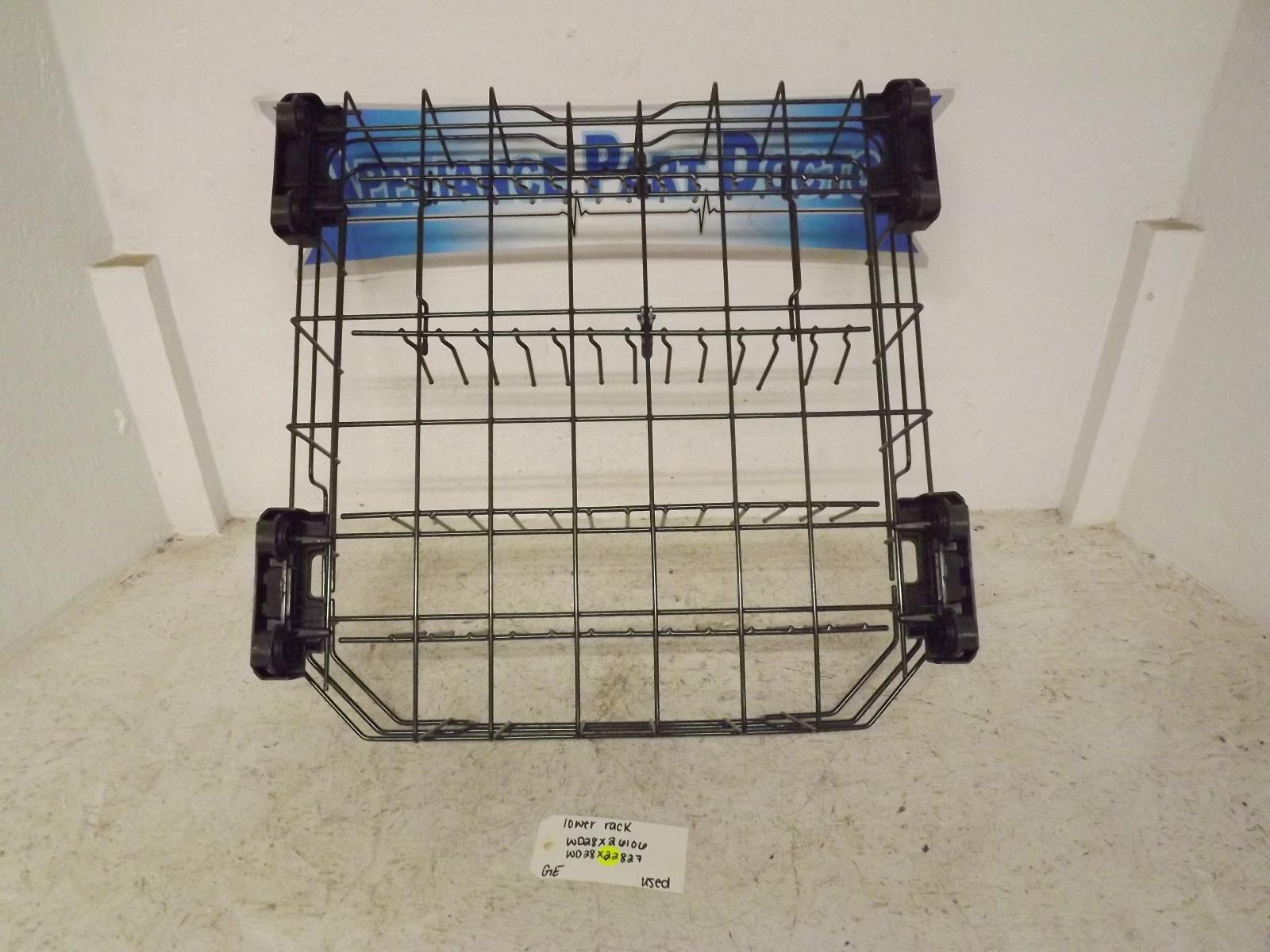 GE Dishwasher WD28X26106 WD28X22827 Lower Rack Used GE Dishwasher WD28X26106 WD28X22827 Lower Rack Used